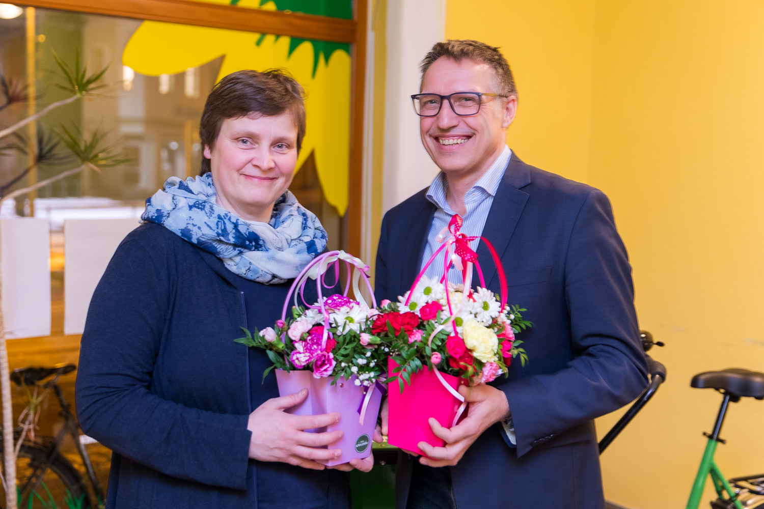 Landtagskandidierende: Heide Schinowsky und Ralf Franke